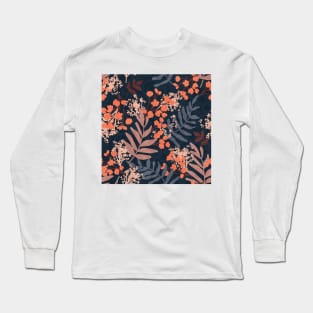 Botanical Floral Seamless pattern 0 Long Sleeve T-Shirt